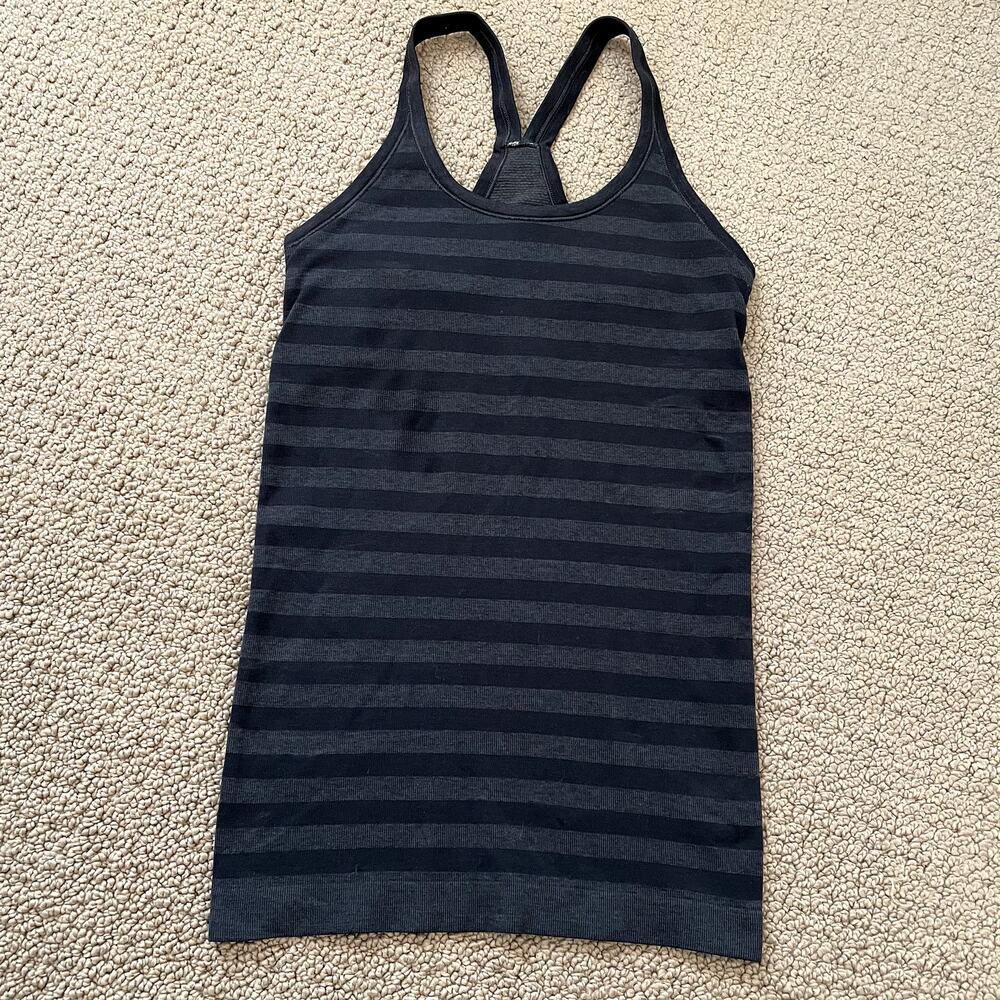 Lululemon Stripe Sports Bra Tank Top